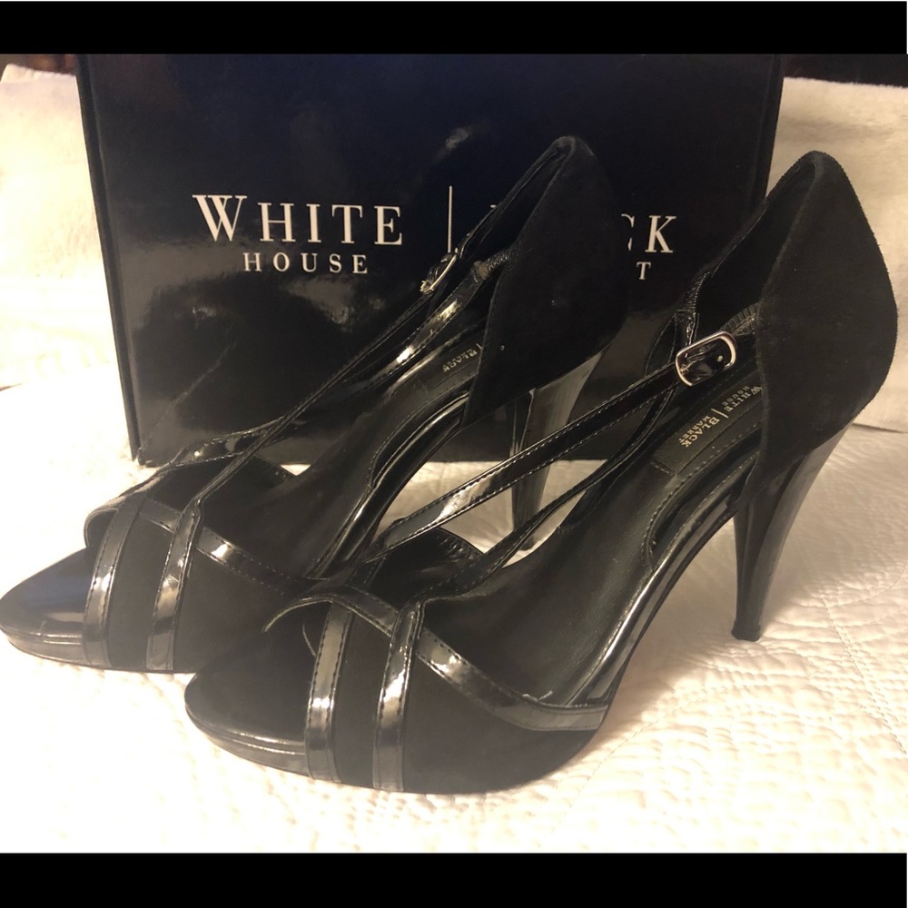 White House | Black Market HEELS ✨ Suede/Patent